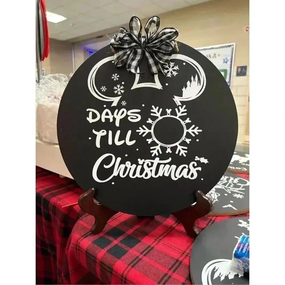 Chalkboard Mickey countdown to christmas